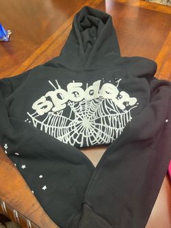OG Black Sp5der Hoodie Medium