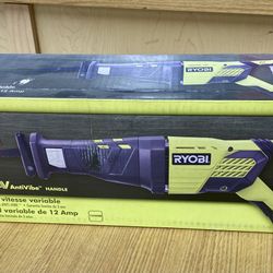 Ryobi RJ186V 12 Amp Reciprocating Saw Brand New Sealed