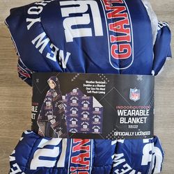 New York Giants Official NFL Unisex Hooded Blanket