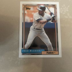 1992 Topps #660 Fred McGriff San Diego Padres