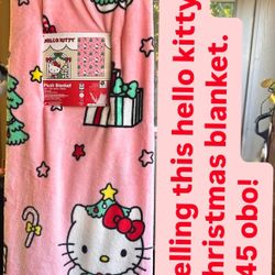 Hello Kitty Christmas Blanket