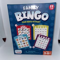 Buffalo Games Family Bingo Set 4 Ways To Play New Sealed Get Together Fun Nights