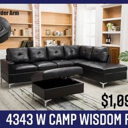 Complete Sectional With Ottoman 