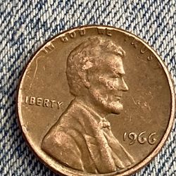 1966 Rare Penny Errors 