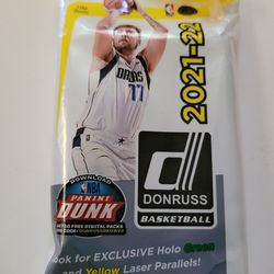 NEW 2021-22 Panini Donruss Basketball NBA Cello Fat Hanger Pack 30 cards BRAND NEW SEALED