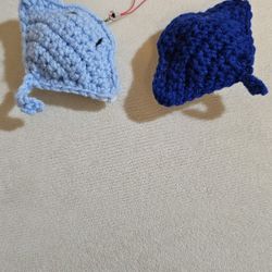 Crochet Sting Ray Plushie Key Chain