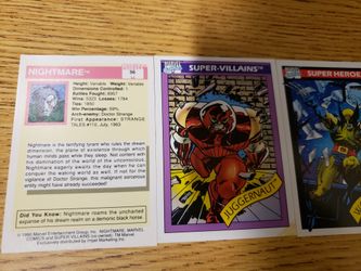 1990 and 1991 marvel xmen cards