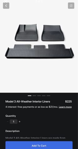 Tesla model 3 all weather mts