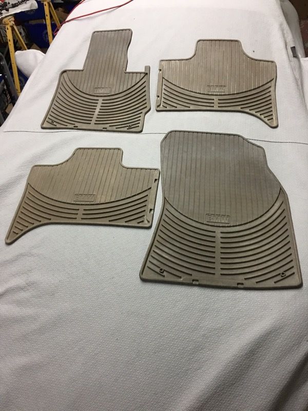 00 06 Bmw E53 X5 Genuine Factory Rubber Floor Mats Set For Sale In