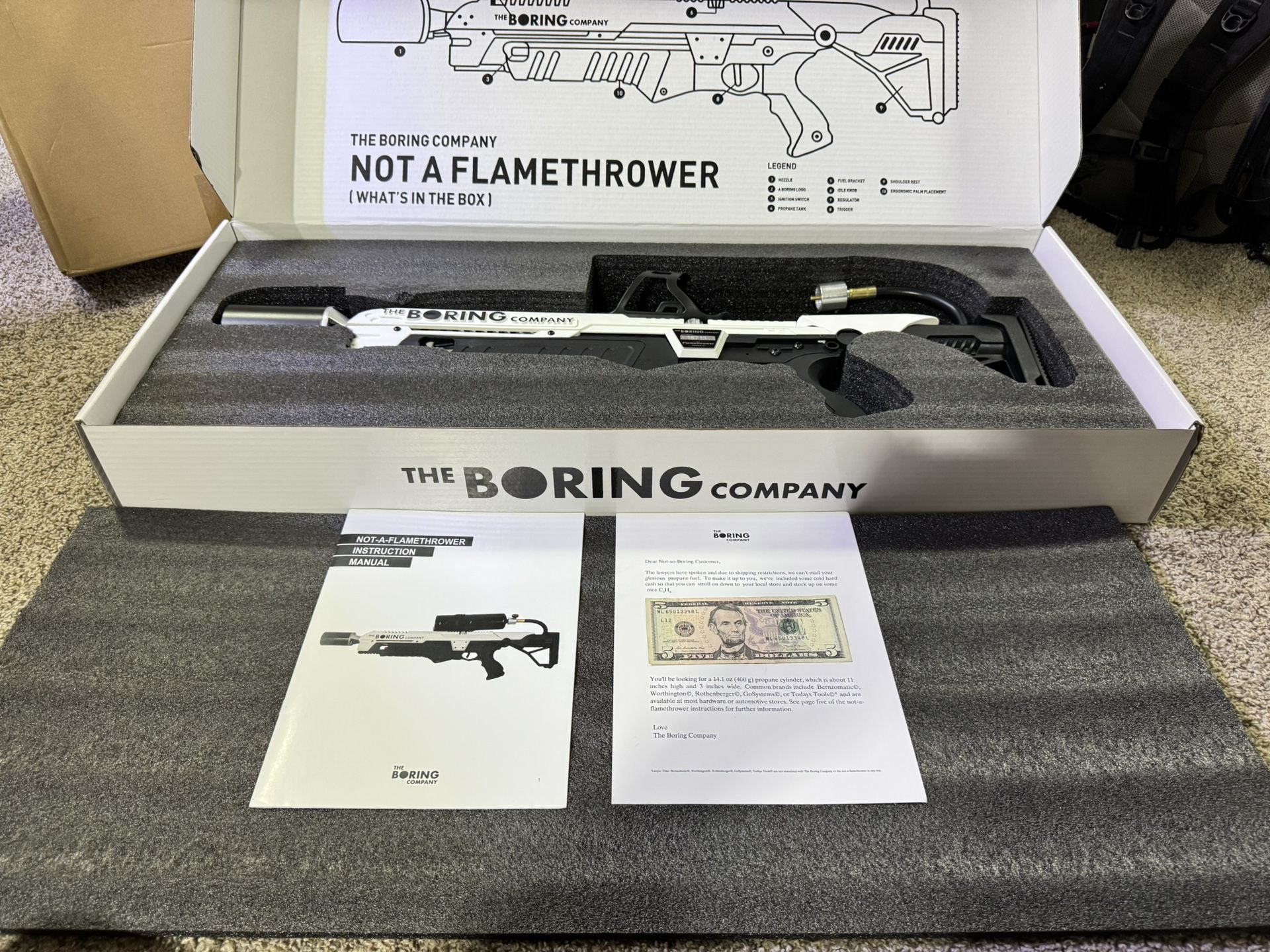 “Not A Flamethrower” A Boring Company - NEW IN ORIGINAL BOX