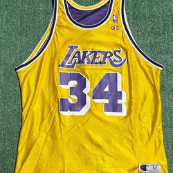 Champion Lakers Shaquille O’ Neal Jersey Sz 52 Mens