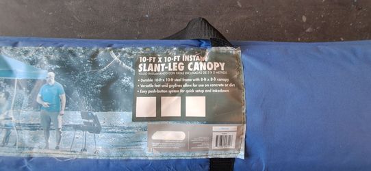 Slant leg canopy