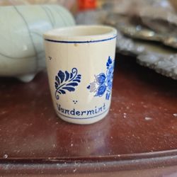 Vintage Vandermint Delft Holland Shot Glass