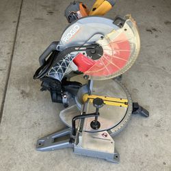 RIDGID 12” Miter Saw 15A Double Bebo Model R41221 good Condition Price is Firm