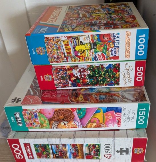 4 Puzzles The 2 Boxes In The Middle Are New