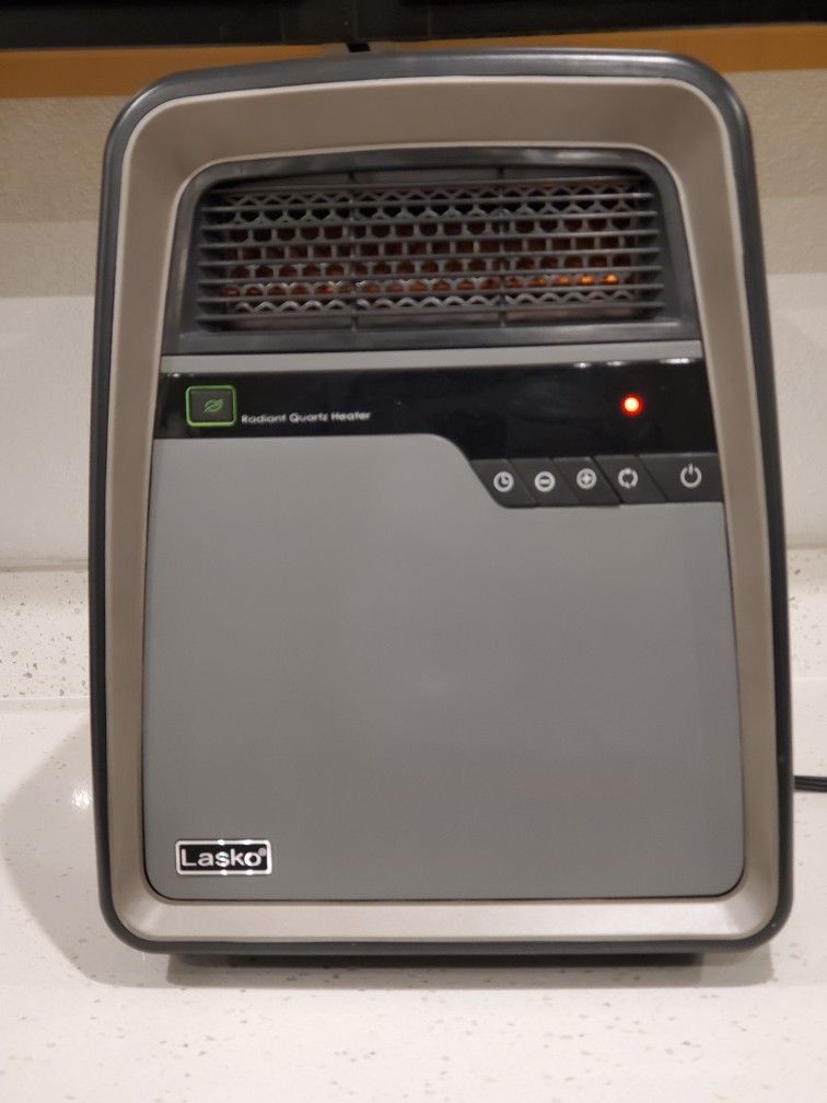 Infrared Quartz 1500-Watt Electric Portable Space Heater with Remote Control and Cool-Touch Housing by Lasko