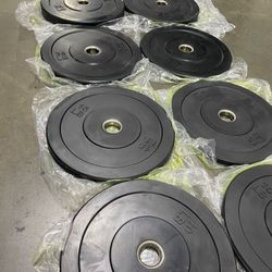 WEIGHTS/ OLYMPIC BUMPER PLATES/ RUBBER WEIGHTS/ GYM EQUIPMENT/ FREE DELIVERY 🚚 