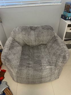 Large oversized Gray kids bedroom bean bag