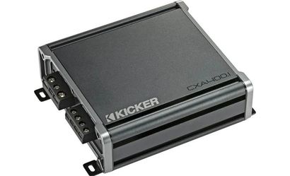 Kicker 46CXA400.1T CX Series mono subwoofer amplifier — 400 watts RMS x 1 at 1 ohm