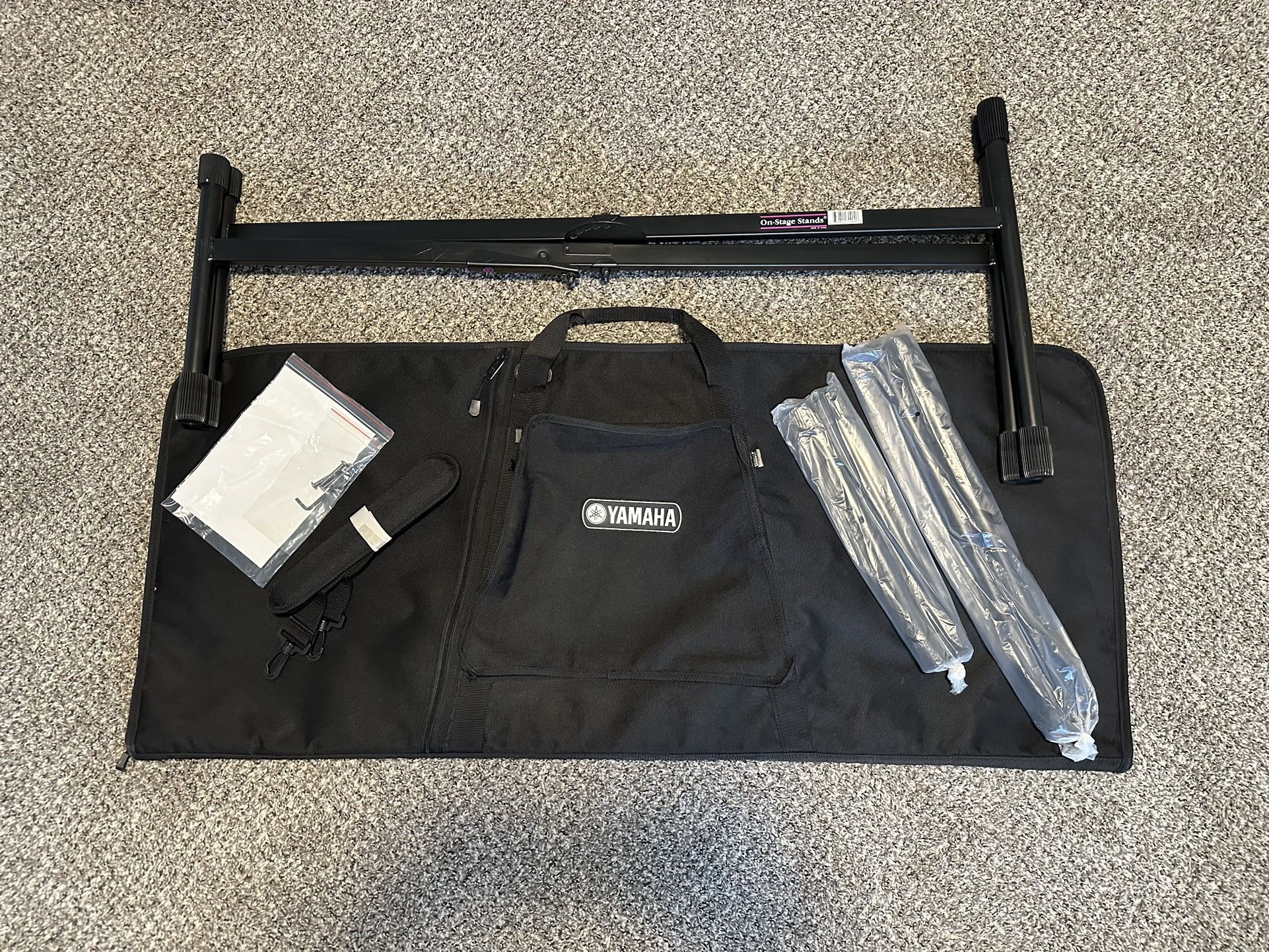 Yamaha Keyboard Bag and On-Stage Keyboard Stand