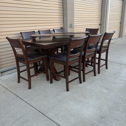 9-Piece Counter Height Dining Set (Delivery Available)