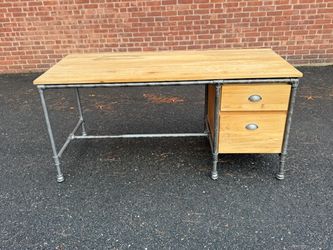 Modern Industrial Desk w/ 2 drawers