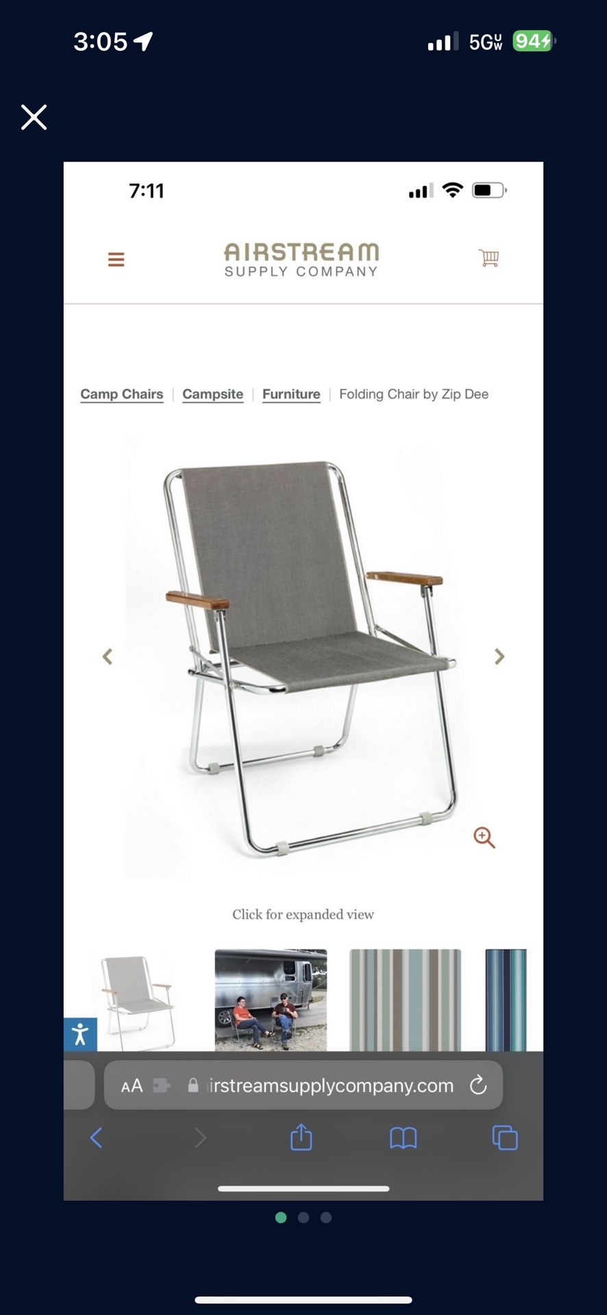 Airstream Zip Dee Chair