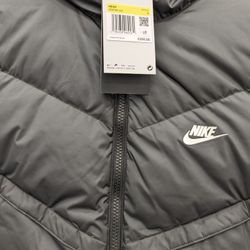 New Nike Bubble Jacket With Hoodie - Size Small 