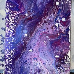 16x20 "Cosmic Dreams" Abstract Wall Art On Canvas (Brand New) 