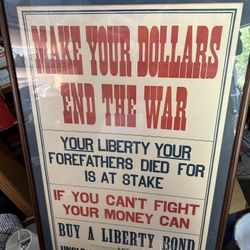 Make Your Dollars End The War - 1917 - World War I - Propaganda Poster framed