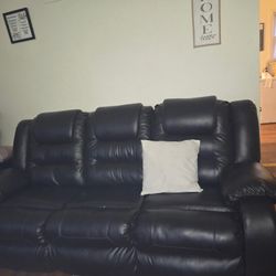 Recliner Sofa, Dark Chocolate 