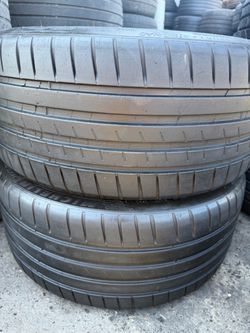(2) 245/35ZR20 PAIR OF USED TIRES MICHELIN 90% LIFE !!!