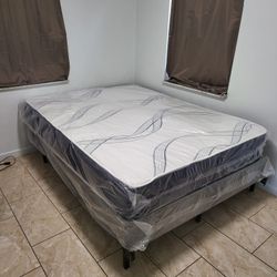 NEW FULL-SIZE MATTRESS AND BOX SPRING - 2PC