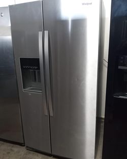 Whirlpool Side-by-Side Stainless Steel Fridge

