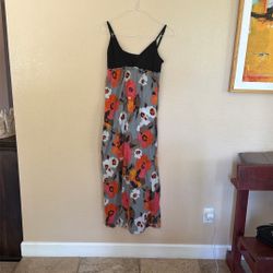 Spaghetti Strap Maxi Light Summer Floral. S-M