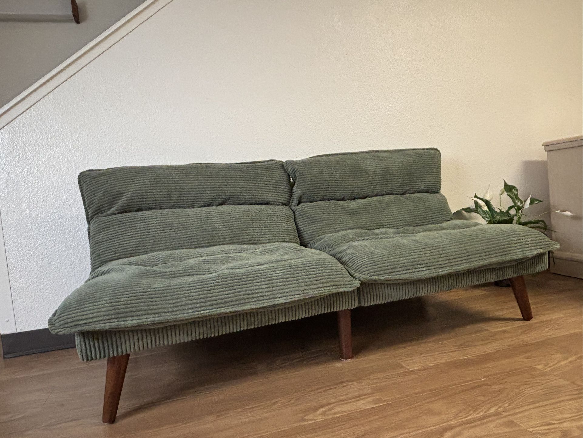 Green Corduroy Futon – $125 (Porterville)