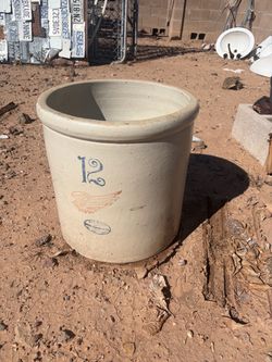 12 gallon vintage Redwing Crock
