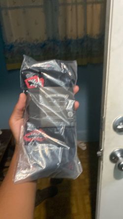 Chrome Hearts Style Black Crew Socks – Red Lips Design | New & Sealed