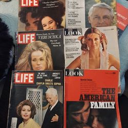 Vintage 60s & 70s Life And Look Magazine's 