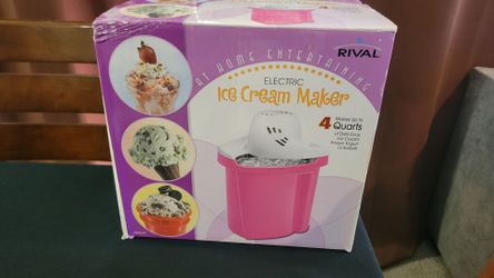 Rival Electric Ice Cream Maker 4 Quart