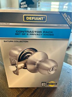 Stainless steel door knobs