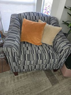 Multi colored accent chair