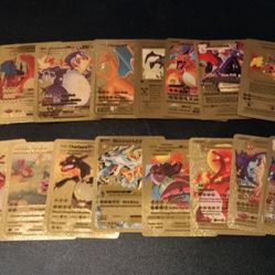 $10 for the 16 Pokemon Charizard cards together 