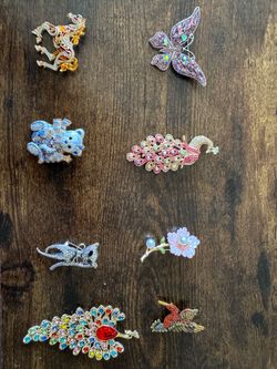 Crystal Brooches