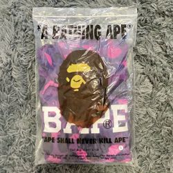 Bape Color Camo Pullover Hoodie Purple. XL size