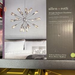 Allen Rothi 18 Light Starburst Chandelier