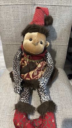 A vantage 1990 Victorian Christmas monkey