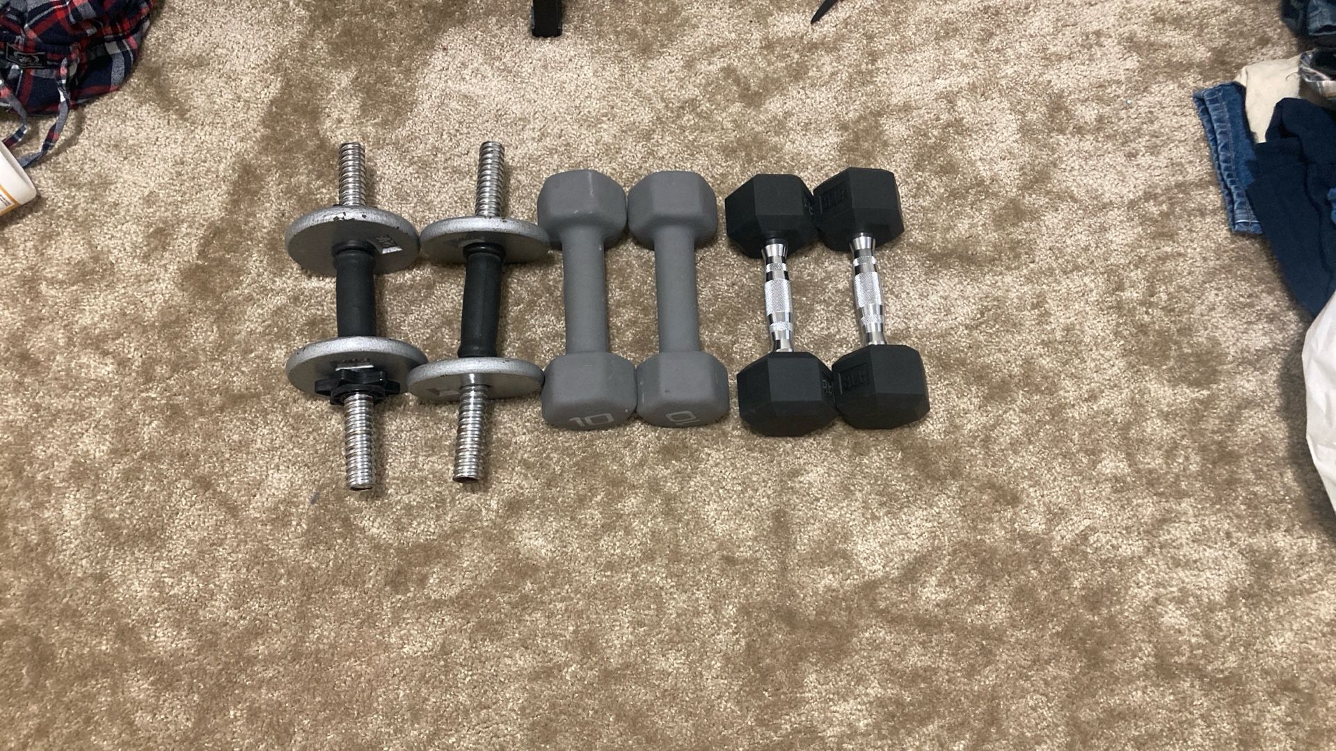 Light Weights Ranging From 2.5-10 Pounds