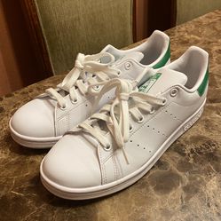 Adidas Stan Smith Sneakers White Green Mens Size 8.5 