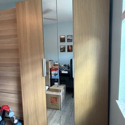 Ikea Pax Wardrobe With Mirrors - 2 Units